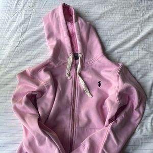 PINK RALPH LAUREN ZIP UP HOODIE